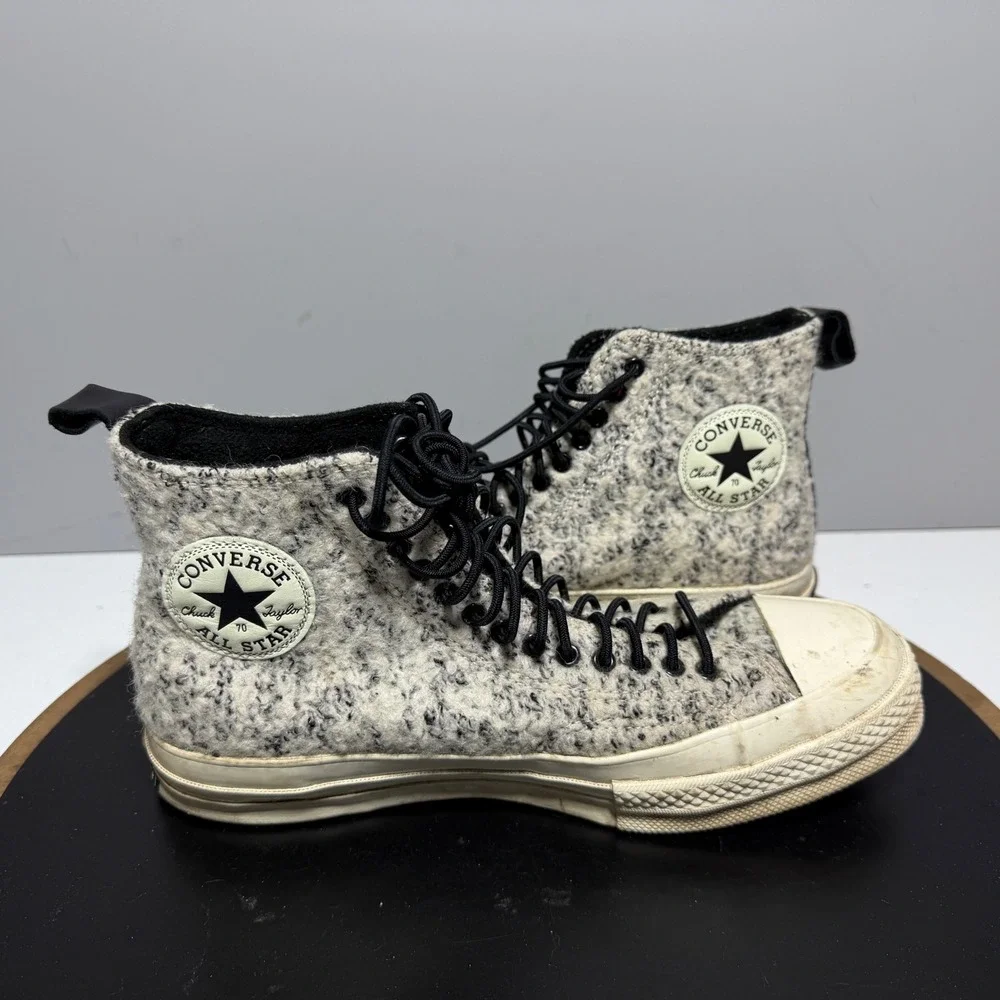 Converse Boucle Wool Chuck Taylor Hi 70' Men‎ 6 Women 8 Boucle Wool Grey White